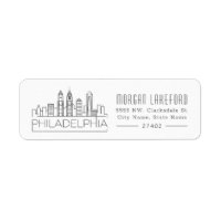 Philadelphie Stylisée Skyline |
