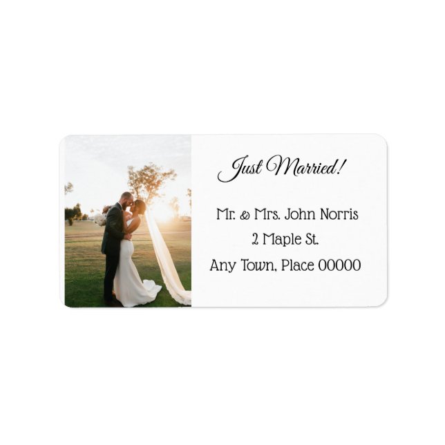 Étiquette Photo  (Devant)