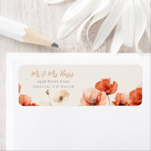 Étiquette Photos et mariage Fleur sauvage RSVP
