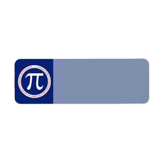 Étiquette Pi Ring sur le bleu marine (Devant)