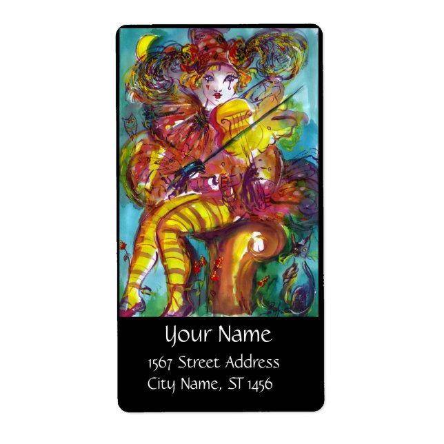 Étiquette PIERO / Soirée carnavalesque vénitienne, noir (Devant)