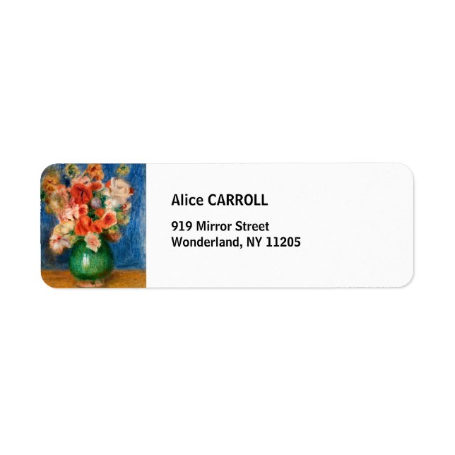 Étiquette Pierre-Auguste Renoir - Bouquet (Devant)