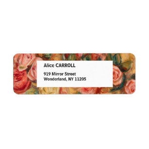 Étiquette Pierre-Auguste Renoir - Rose