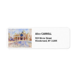Étiquette Pierre-Auguste Renoir - Venise, Piazza San Marco