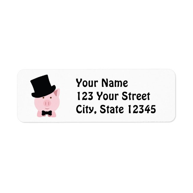 Étiquette Pig Dapper (Devant)