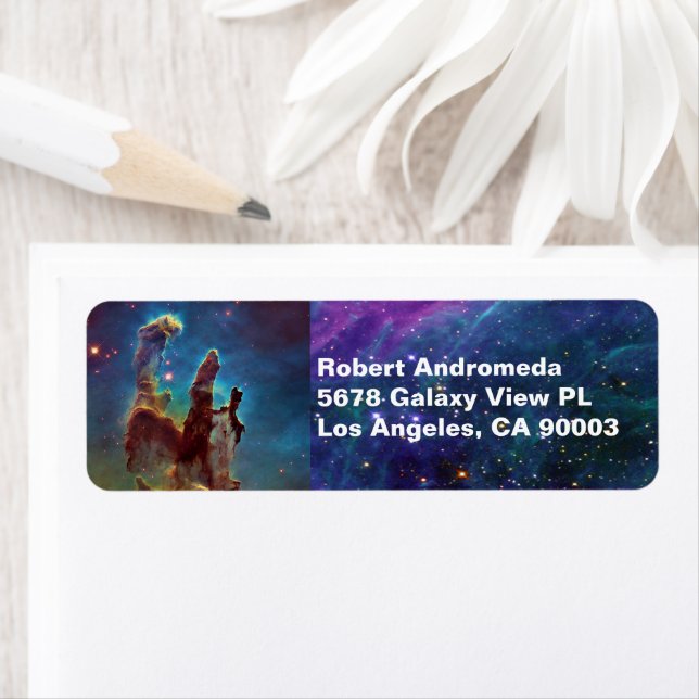 Étiquette Piliers de création Aigle Nebula & Etoiles, ZGOS (En situation)