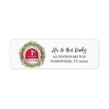 Pine Aigle Wreath Rouge 1er anniversaire Mariage