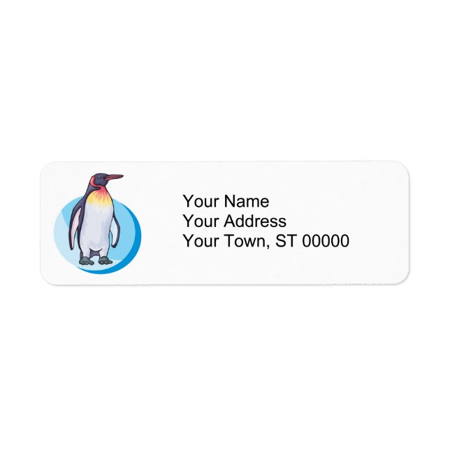 Étiquette pingouin roi (Devant)