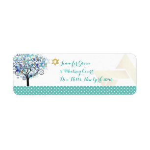Étiquette PixDezines Arbre de Vie/Mitzvah