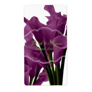 Étiquette PixDezines burgundcalla lily/do-it-yourself couleu