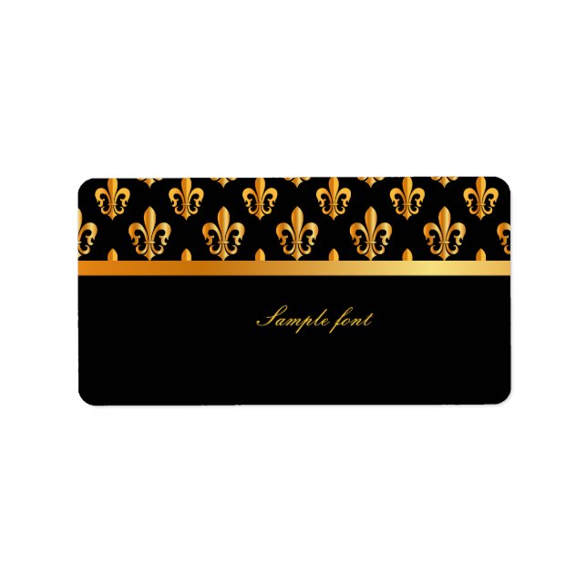 Étiquette PixDezines Fleur de lis /do-it-yourself arrière -  (Devant)