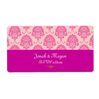 Étiquette PixDezines Florentius Damask/do-it-yourself couleu