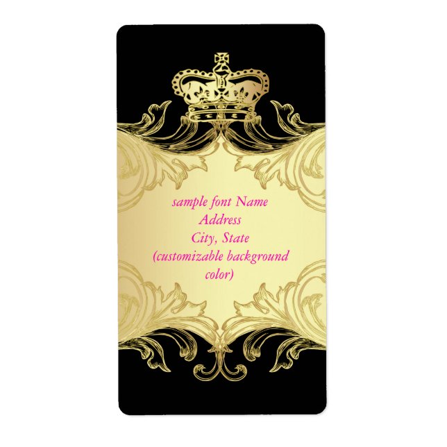 Étiquette PixDezines Marie Antoinette en Oro/do-it-yourself  (Devant)