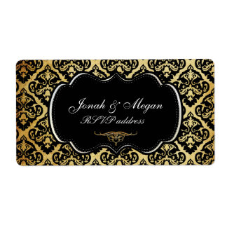 Étiquette PixDezines olivia damask/do-it-yourself couleur ar