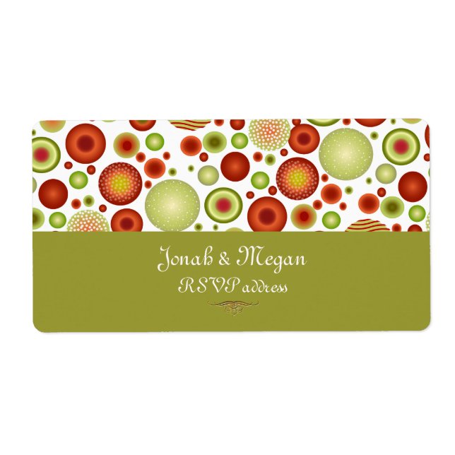 Étiquette PixDezines Retro Christmas Ornaments/do-it-yoursel (Devant)