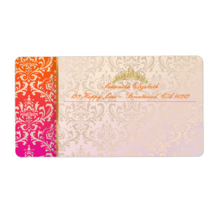 Étiquette PixDezines rossi damask+tiara