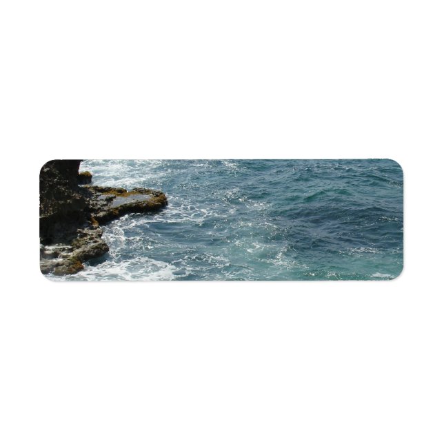 Étiquette Plage à l'océan (Devant)