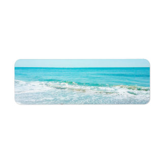 Étiquette Plage de Floride Tropical Sable Ocean Waves Sandpi