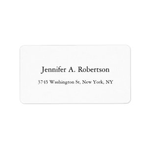 Étiquette Plain Simple Elegant Classical Minimalist