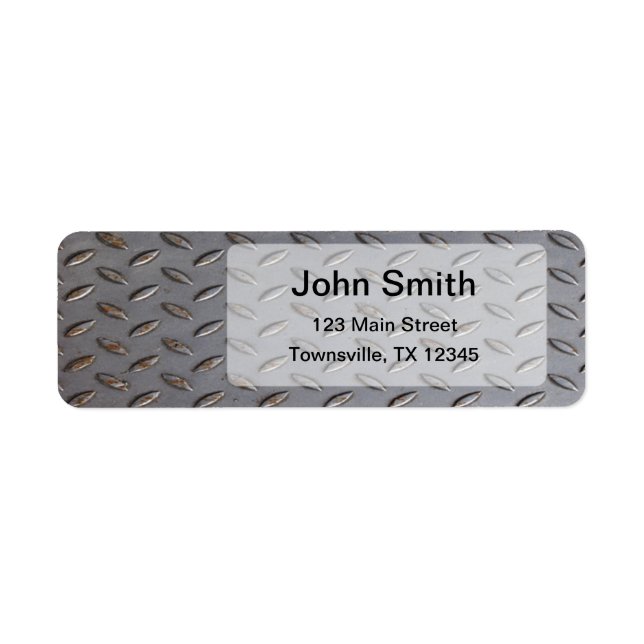 Étiquette Plaque (Devant)