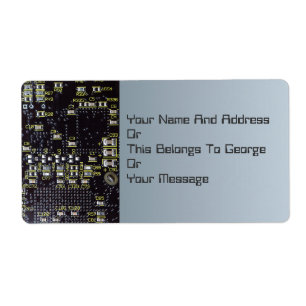 Étiquette Plaque-cadeau de nom de carte de circuit intégrée