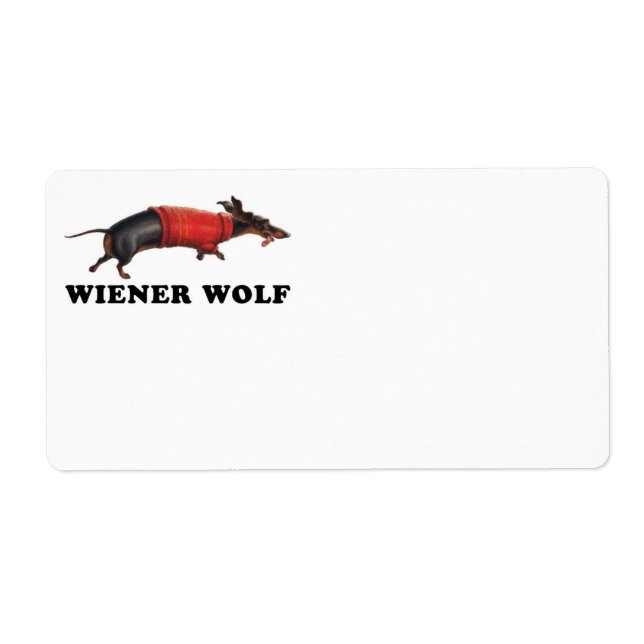 Étiquette Plaque de livre Wolf Wiener (Devant)