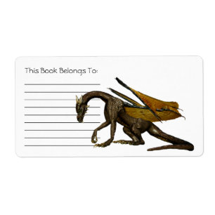 Étiquette Plaque Dragon