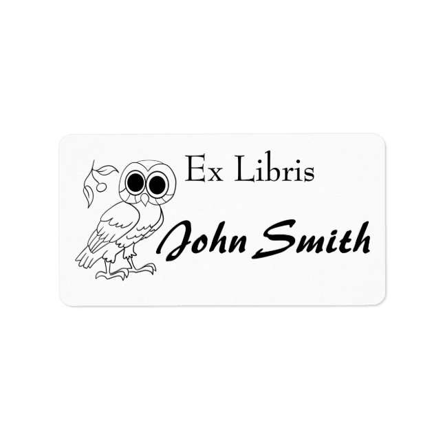 Étiquette Plaque-livre (Devant)