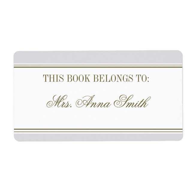 Étiquette Plaque simple en bande (Devant)