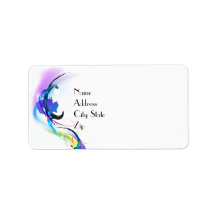 Étiquette Plaques de peinture de couleur de matin Abstraites