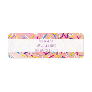 Étiquette Pluie Arroses Candy Land Sweets Party
