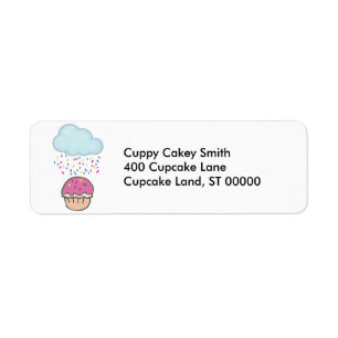 Étiquette Pluies sur Cupcake