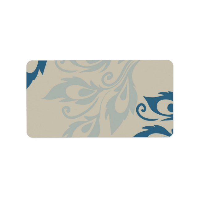 Étiquette Plumes de paon (Devant)