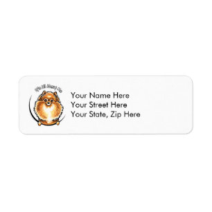 Étiquette Pomeranian orange IAAM