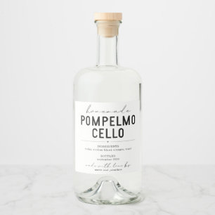 Étiquette Pompelmocello personnalisé
