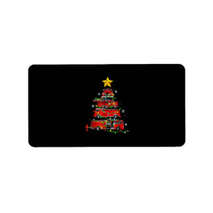 Étiquette Pompier Camion Arbre de Noël Hommes Femmes