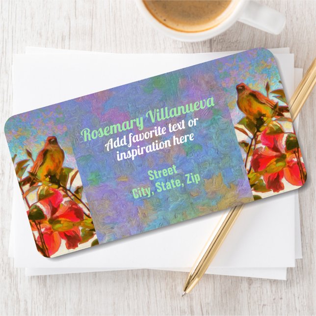 Étiquette Poolside Singer 2338 Adresse (Créateur téléchargé)