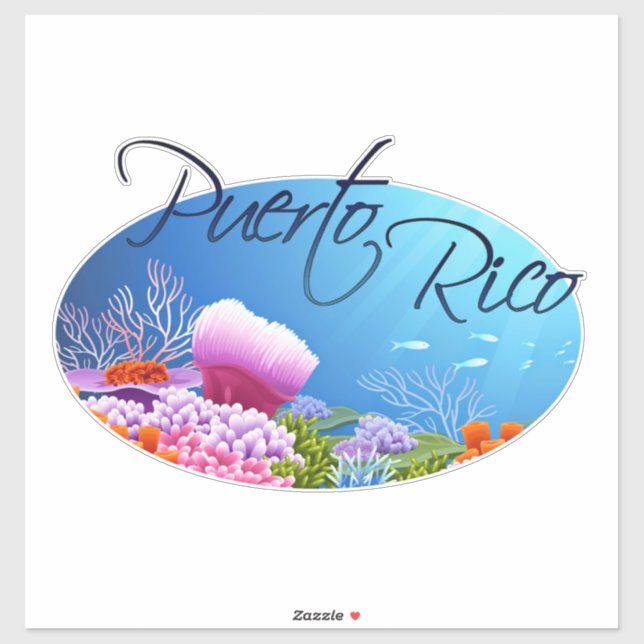 Étiquette Porto Rico (Feuille)