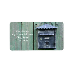 Étiquette Postcrossing heureux ! Boîte aux lettres
