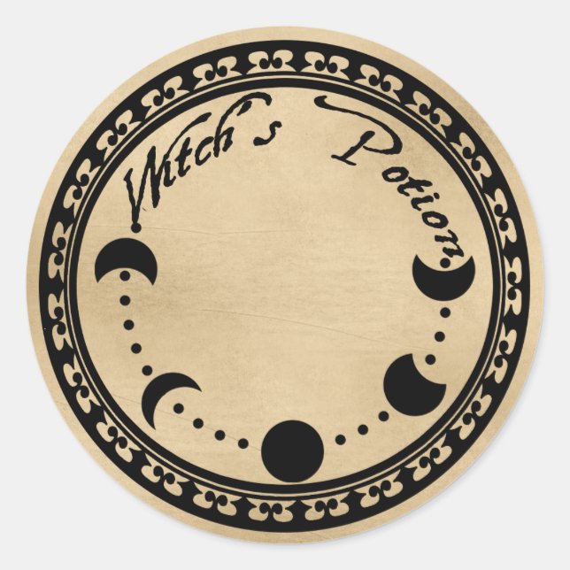 ÉTIQUETTE POTIONS DE WITCH (Devant)