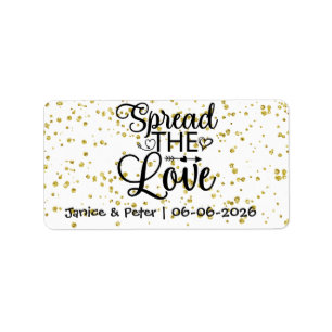 Étiquette Pots de confiture Mariage Favors Spread the Love