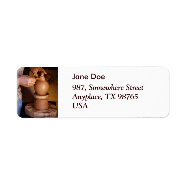 Étiquette Potter au travail (Devant)