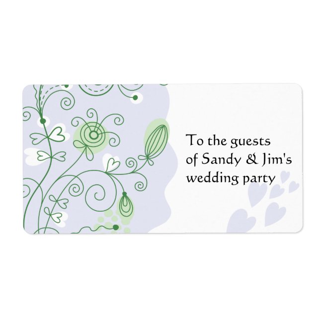 Étiquette Poupées et tourbillons pastel (Devant)