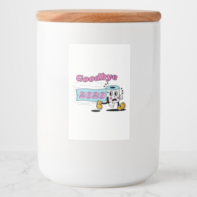 Étiquette Pour Bocaux Adieu 2020 - C’est enfin terminé (Devant)