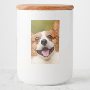Étiquette Pour Bocaux Ajouter photo de chien personnalisé Customisé