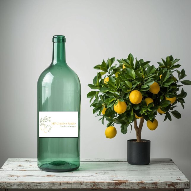 Étiquette Pour Bocaux Amalfi Lemon Chic (Créateur téléchargé)