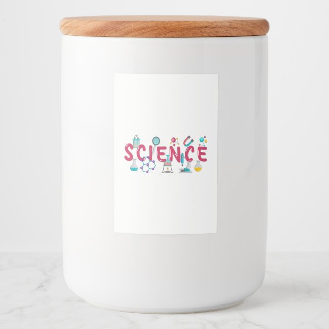 Étiquette Pour Bocaux Appareil de laboratoire scientifique (Devant)