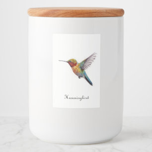 Étiquette Pour Bocaux Arcs-en-ciel : L'art des colibris, personnalisé