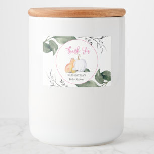 Étiquette Pour Bocaux Baby shower d'automne Aliments et boissons Étiquet