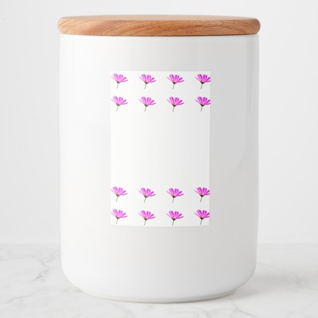 Étiquette Pour Bocaux Baise rose (Devant)